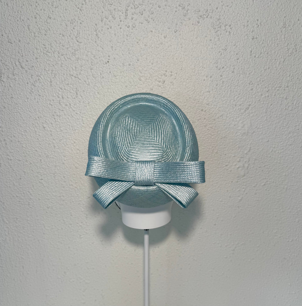 Baby blue classic pillbox