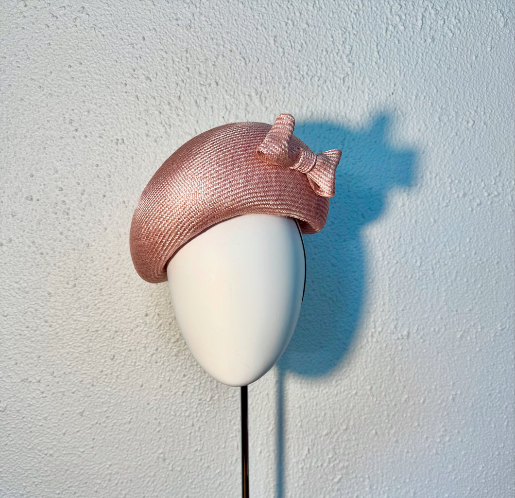 Soft pink beret