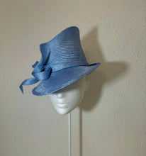 Fedora in steely pale blue