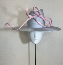 Flat brim fedora in pastels