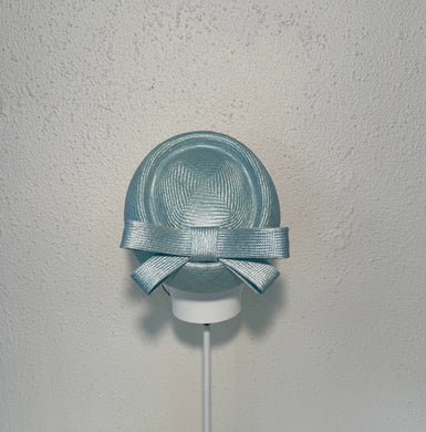 Baby blue classic pillbox