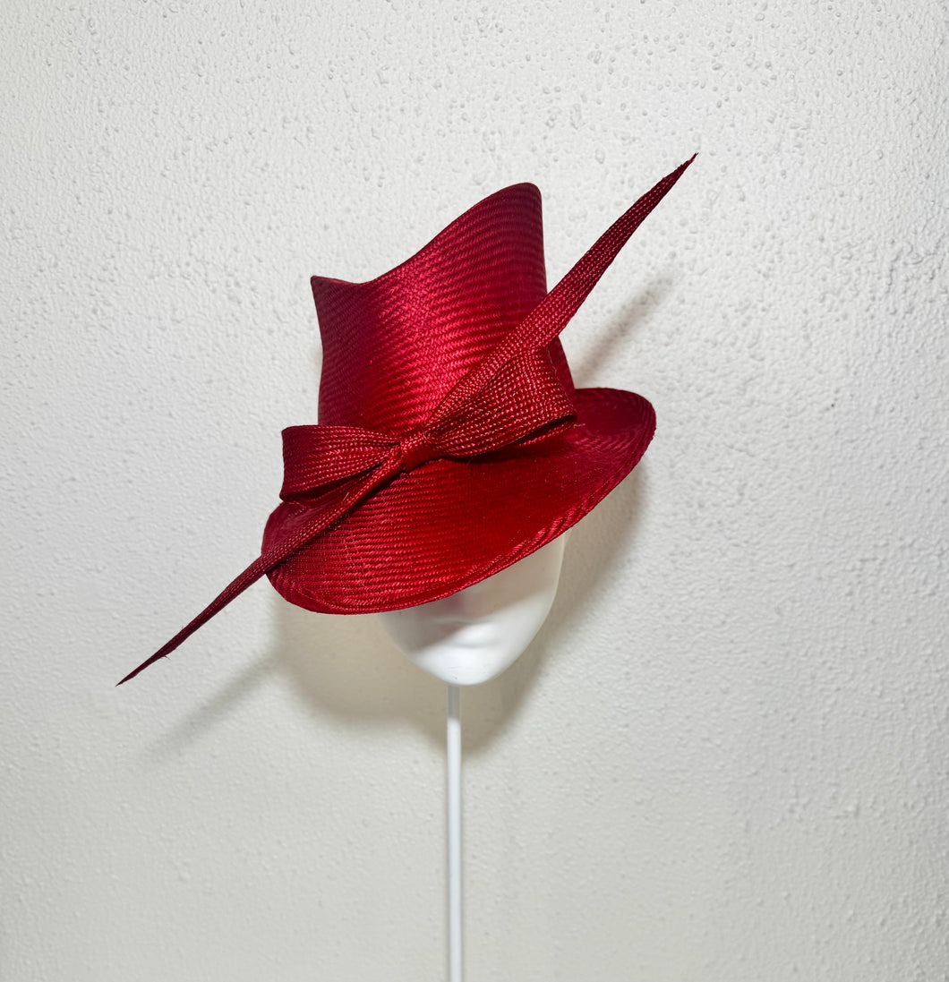Sharp fedora in vibrant red