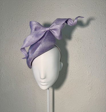 Lilac bow detail beret