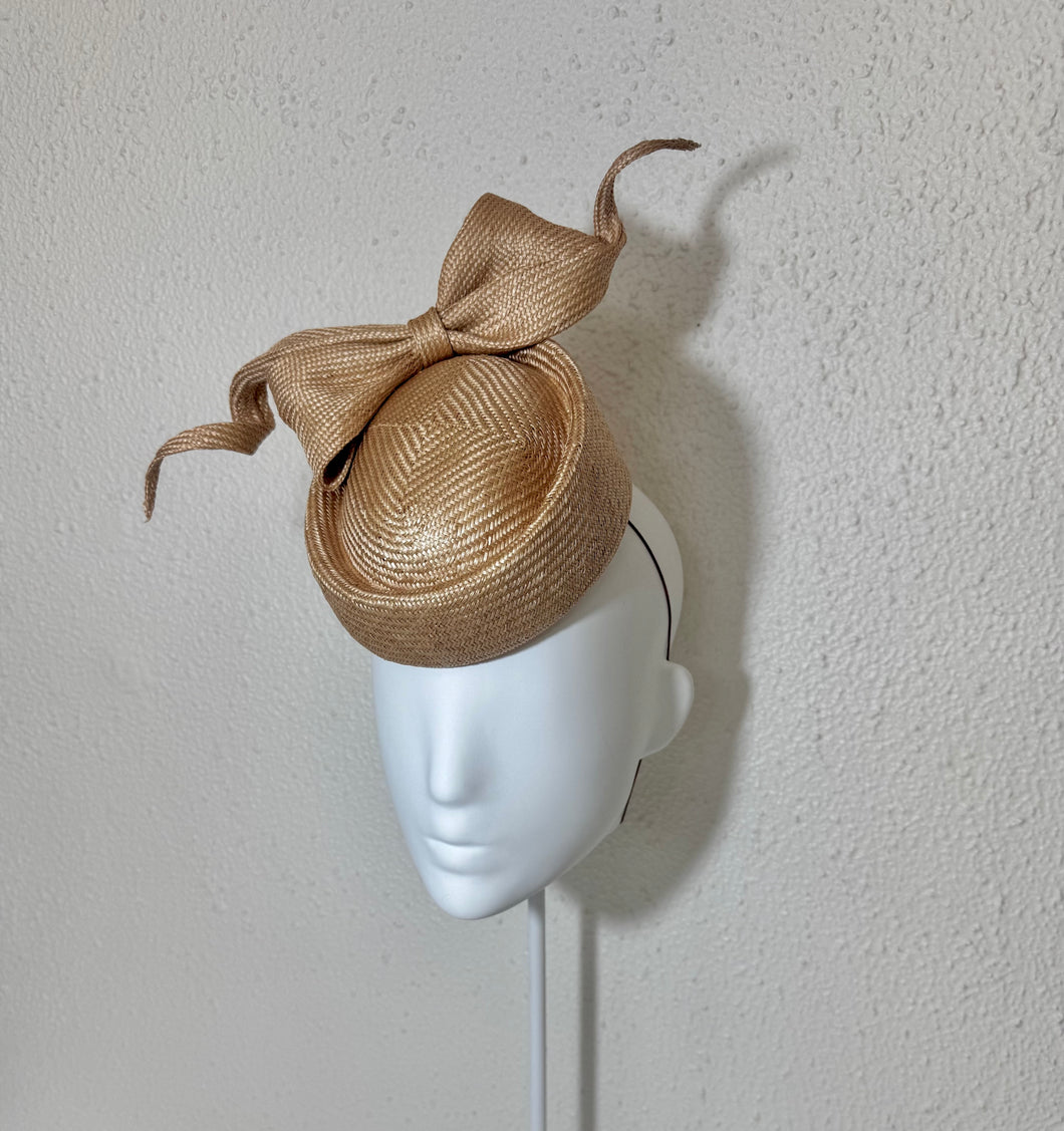 Porkpie - champagne soft bow