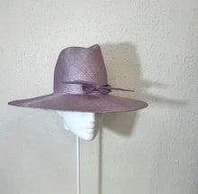 Flat brim fedora in lilac