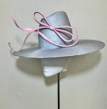Flat brim fedora in pastels