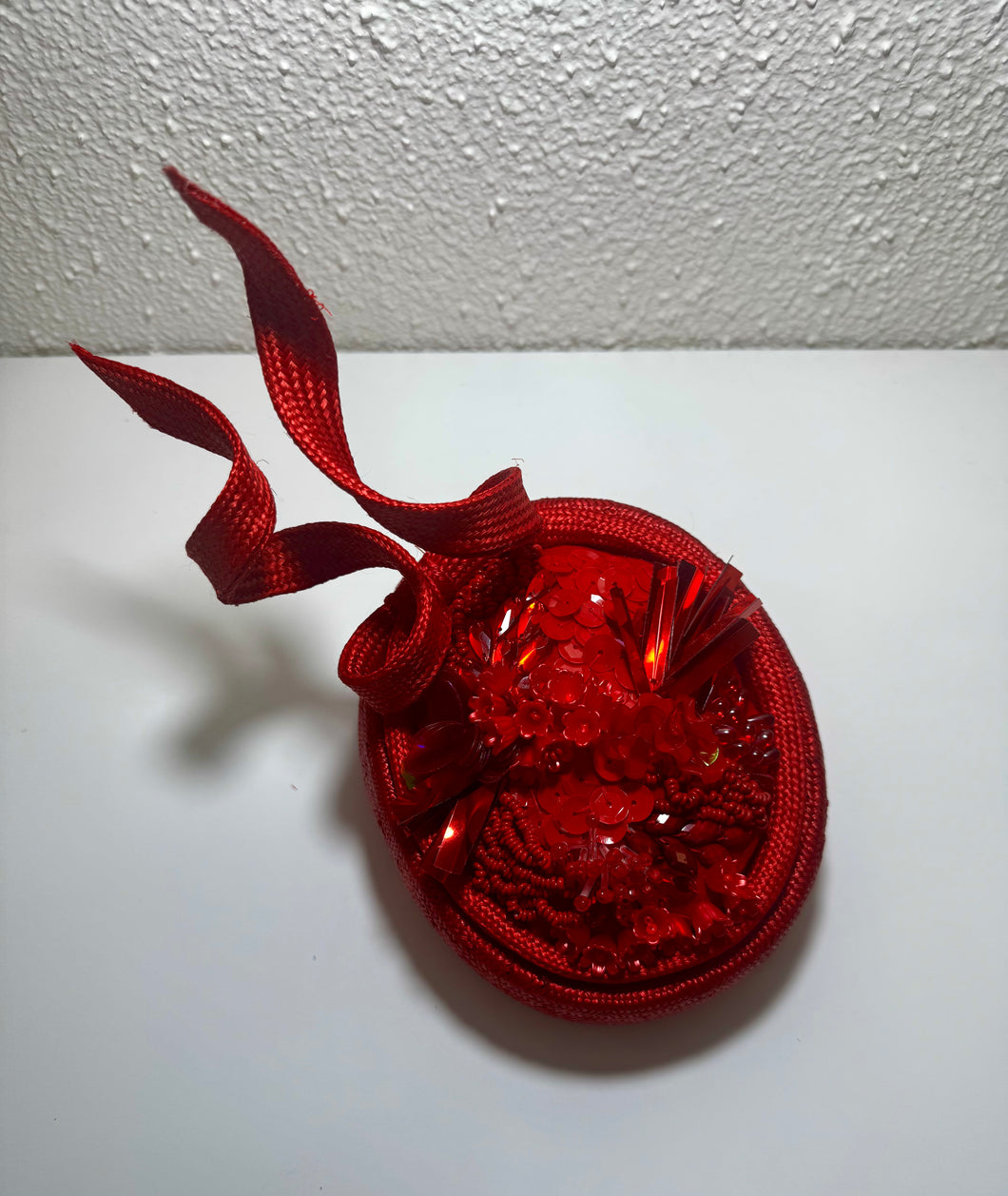 A little red jewel box of beadwork