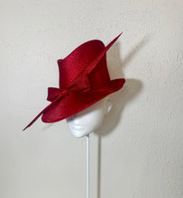 Sharp fedora in vibrant red