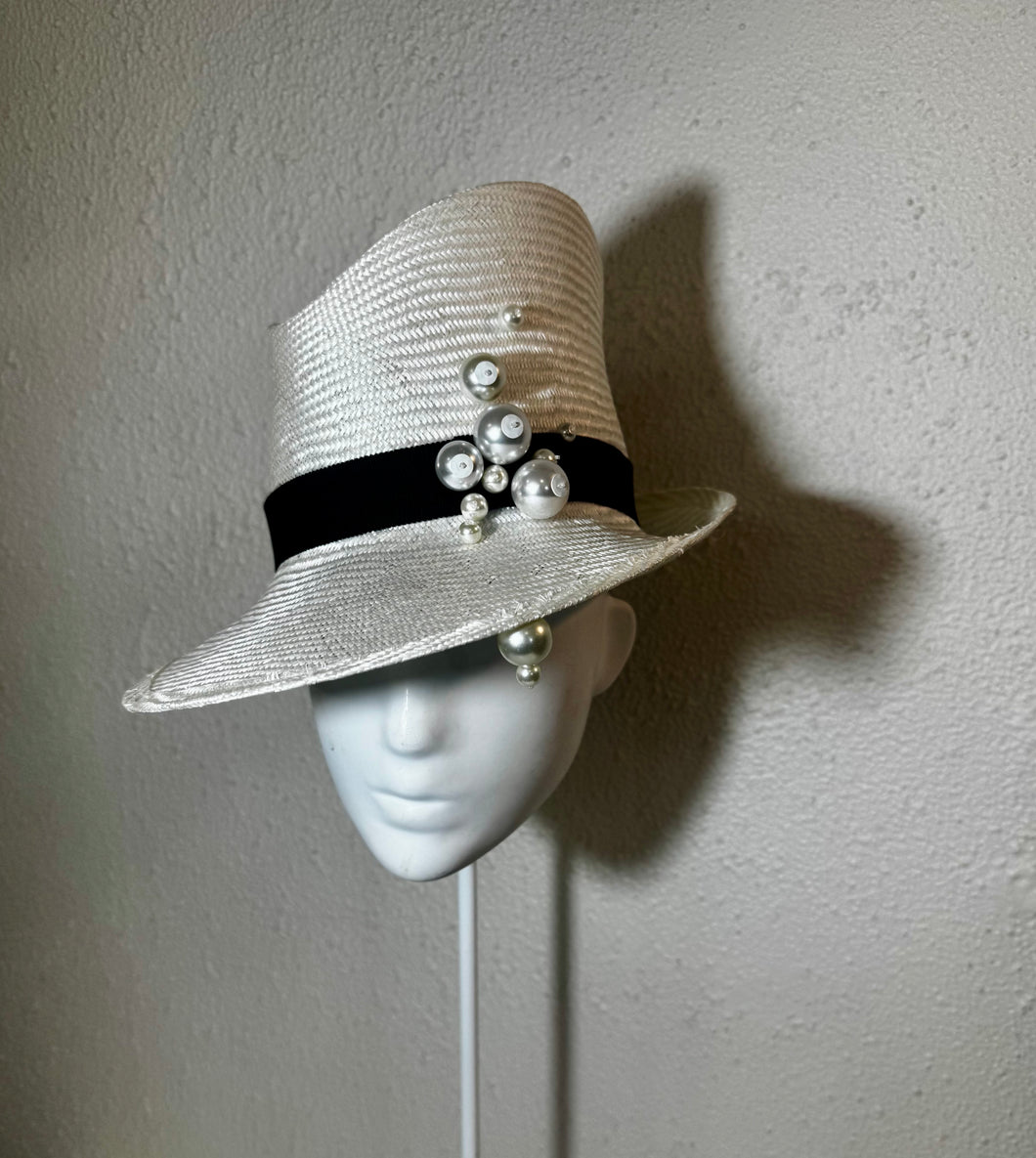 Dripping pearls sharp fedora