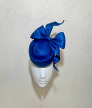 Pork pie vibrant blue bow