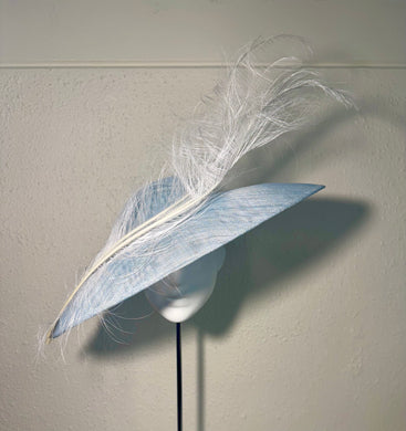 Coolie pale blue featherwork