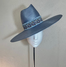 Fedora flat brim - ice baby blue