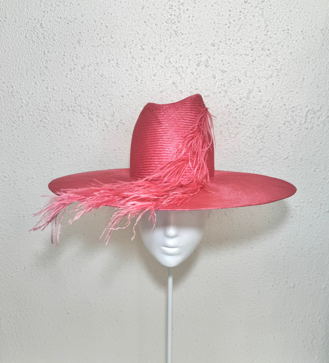 Flat brim fedora - feather me