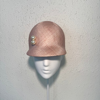 Jockey cap in blush