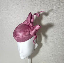 Rose pink pork pie with soft bow