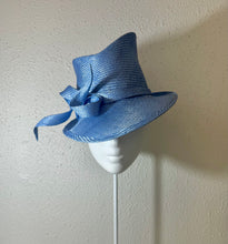 Fedora in steely pale blue