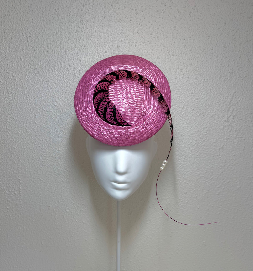 Pink pheasant percher