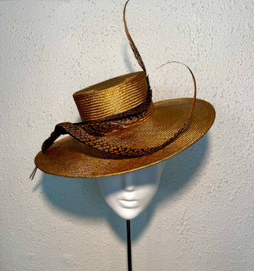 Bronze/golden percher boater