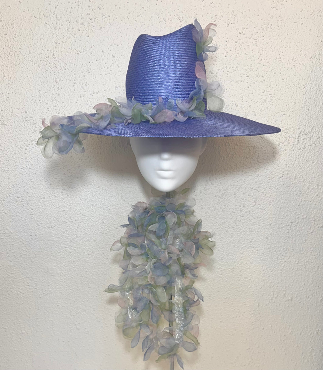 Flat brim fedora let’s go NY floral