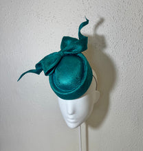 Pork pie in vibrant turquoise