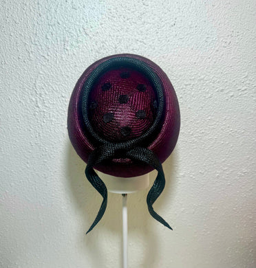 Berry noir pillbox