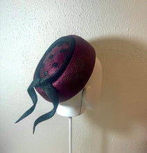 Berry noir pillbox
